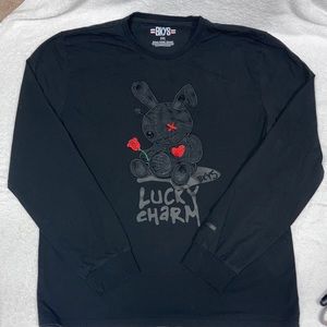 Bkys boys 2xl lucky charm black long sleeve tee